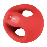Piłki do ćwiczeń - Insportline Piłka lekarska z uchwytami Grab Me 6 kg 1IN-13490 - miniaturka - grafika 1