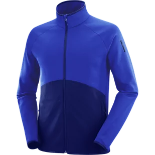 BLUZA SALOMON ESSENTIAL WARM FZ MID M C21936 - Bluzy sportowe męskie - miniaturka - grafika 1