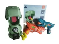 Zabawki militarne - Strzelanie do celu 2 pistolety + 20 kul dinozaur - miniaturka - grafika 1