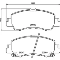 Klocki hamulcowe - Klocki hamulcowe - komplet BREMBO P 54 061 - miniaturka - grafika 1