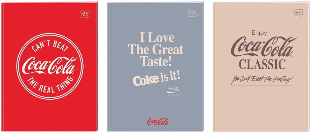 Zeszyt A4 kratka 60 kartek margines Coca-Cola Interdruk szkolny
