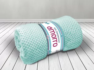 Koc żakardowy AMORRO/MIĘTA/200x220 KOCCZA/AMORRO/MIE/200X220 - Koce - miniaturka - grafika 1