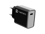 Ładowarki do telefonów - NATEC ŁADOWARKA SIECIOWA RIBERA USB-C 20W POWER DELIVERY CZARNA NUC-2060 - miniaturka - grafika 1