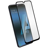 Szkła hartowane na telefon - Zabezpieczenie ekranu ze szkła hartowanego do Samsunga Galaxy A40, kolorowe krawędzie - Czarny - miniaturka - grafika 1