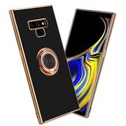 Etui i futerały do telefonów - Pokrowiec Do Samsung Galaxy NOTE 9 Etui w Glossy Czarny - Złoto magnetycznym Obudowa Case Cover Ochronny Cadorabo - miniaturka - grafika 1