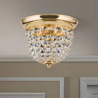 Lampy sufitowe - Lampa sufitowa Plafond, złota/przezroczysta, Ø26cm - miniaturka - grafika 1