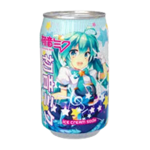 Napój Hatsune Miku Ice Cream 330ml Kawaji - Soki i napoje niegazowane - miniaturka - grafika 1