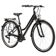 Rowery - Rower trekkingowy KROSS Trans 1.0 D15 28 cali damski Czarno-szary - miniaturka - grafika 1