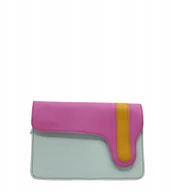 Torebki damskie - Torebka listonoszka damska skórzana regulowany odpinany pasek eko OLIVKA - miniaturka - grafika 1