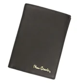 Portfele - PIERRE CARDIN skórzany portfel męski 326 MAR czarny mat -Ochrona RFID 326 - miniaturka - grafika 1
