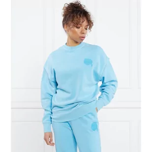 Karl Lagerfeld Bluza ikonik 2.0 tonal | Relaxed fit - Bluzy damskie - miniaturka - grafika 1