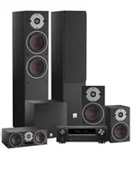 Kino domowe - Zestaw kina domowego: Denon AVR-X1700H + Dali Oberon 5/1/Vokal/Sub C-8, Kolor: Light oak - miniaturka - grafika 1