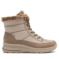 Botki damskie - Botki Rieker L7742-62 Brązowy - miniaturka - grafika 1