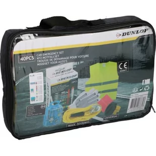 Dunlop Zestaw samochodowy linka kamizelka rękawiczki Dunlop 40szt E-06665 - Akcesoria motoryzacyjne - miniaturka - grafika 1