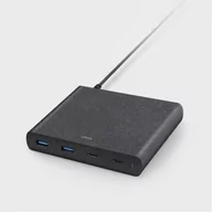 Ładowarki do telefonów - Xtorm Stacja ładująca Uniq Surge 90W 2x USB-C PD + 2x USB QC 3.0, czarna 8886463668108 - miniaturka - grafika 1