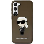 Etui i futerały do telefonów - Karl Lagerfeld KLHCS23SHNIKTCK S23 S911 czarny/black hardcase Ikonik Karl Lagerfeld - miniaturka - grafika 1