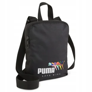 TOREBKA NA RAMIĘ saszetka PUMA listonoszka czarna unisex Phase Love Wins - Nerki - miniaturka - grafika 1