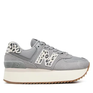 Sneakersy New Balance WL574ZDB Szary - Sneakersy damskie - miniaturka - grafika 1