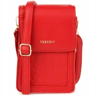 Nerki - TOREBKA KOPERTÓWKA ETUI NA TELEFON PORTFEL MINI LISTONOSZKA CZERWONY - miniaturka - grafika 1