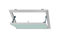 Drzwiczki i klapy rewizyjne - Klapa rewizyjna do systemów g-k Semin ALULIGHT z zieloną płytą GKBI 400x400 mm - miniaturka - grafika 1
