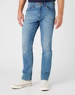 Spodnie męskie - Wrangler Greensboro Męskie Spodnie Jeansowe Tnted Indigo W15Qcs29S-W40 L32 - miniaturka - grafika 1