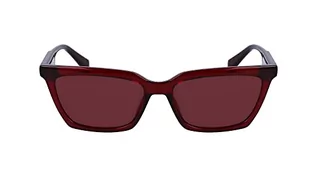 Okulary przeciwsłoneczne - Calvin Klein Okulary przeciwsłoneczne damskie, Burgund, Rozmiar uniwersalny - grafika 1