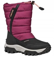 Śniegowce damskie - GEOX ŚNIEGOWCE RÓŻOWE MŁODZIEŻOWE WSUWANE 36 JJA - miniaturka - grafika 1