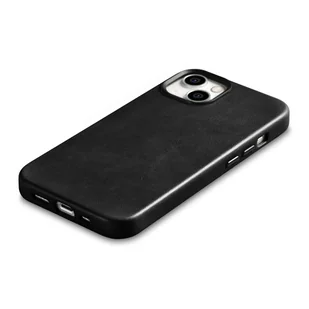 iCarer Oil Wax Premium Leather Case skórzane etui iPhone 14 magnetyczne z MagSafe czarny (WMI14220701-BK) - Etui i futerały do telefonów - miniaturka - grafika 9