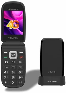 Volfen ASTRO FLIP 4G Czarny - Telefony komórkowe - miniaturka - grafika 1