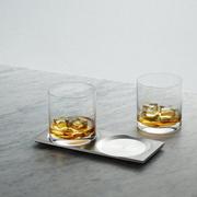 Szklanki - Zestaw szklanek do whisky z podstawką- Whisky Stal nierdzewna - miniaturka - grafika 1