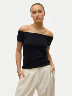 Vero Moda Bluzka Panda 10325598 Czarny Regular Fit - Bluzki damskie - miniaturka - grafika 1