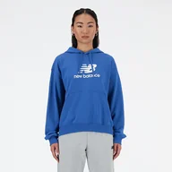 Bluzy damskie - Bluza damska New Balance WT41504BEU niebieska - miniaturka - grafika 1