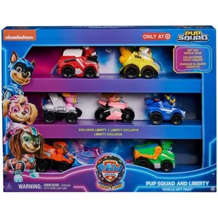 Zestaw pojazdów SPIN MASTER Psi Patrol Film 2 Mini pojazd 6067861 (7 szt.) - Samochody i pojazdy dla dzieci - miniaturka - grafika 1