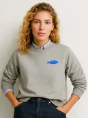 Bluzy damskie - WOOOP Bluza w kolorze szarym - miniaturka - grafika 1