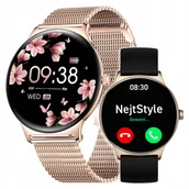 Smartwatch - Zegarek Smartwatch Damski Rozmowy Menu Pl Amoled Smart Watch Sport +3 Paski - miniaturka - grafika 1
