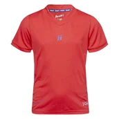 Piłka nożna - Dziecięca Koszulka z krótkim rękawem HUARI BARADERO KIDS M000251147 – Czerwony - miniaturka - grafika 1