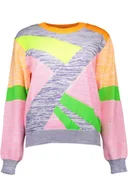 Koszulki i topy damskie - WIELOKOLOROWY SWETER LOVE MOSCHINO - Love Moschino - miniaturka - grafika 1