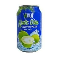 Soki i napoje niegazowane - WODA KOKOSOWA Z PULPĄ VINUT 330ML - miniaturka - grafika 1