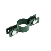Akcesoria do ogrodzeń - Obejma okrągła pośrednia 38 mm ocynk+6005 zielona - miniaturka - grafika 1