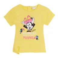 Koszulki dla dziewczynek - Koszulka dziewczęca Disney Minnie Mouse bawełniana żółta-68 - miniaturka - grafika 1