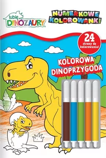 Lubię Dinozaury Numerkowe Kolorowanki - Czasopisma - miniaturka - grafika 1