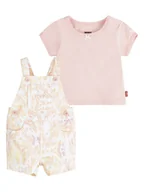 Kaftaniki dla niemowląt - Levi's Kids 2-częściowy zestaw w kolorze jasnoróżowo-beżowym - miniaturka - grafika 1
