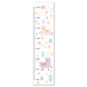 Wyposażenie pokoiku dziecięcego - miarka wzrostu naklejka na ścianę dla dzieci SŁODKA LAMA - miniaturka - grafika 1
