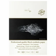Podobrazia, bloki, papiery - Czarny Blok Syntetyczny A3 155G 10Ark Smltart Pro - miniaturka - grafika 1