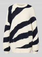 Swetry damskie - Sweter z dzianiny z okrągłym dekoltem model ‘HEIDI’ - miniaturka - grafika 1