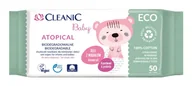 Chusteczki nawilżane - Cleanic Harper Hygienics Baby ECO Atopical nawilżane chusteczki dla niemowląt i dzieci 50 sztuk 7082921 - miniaturka - grafika 1