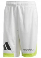 Spodenki męskie - XL SPODENKI MĘSKIE ADIDAS SPORTOWE FL3888 BIAŁE NA TRENING - miniaturka - grafika 1