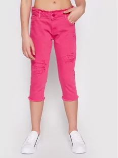 Guess Jeansy J1GB00 WB5Z0 Różowy Regular Fit - Spodnie i spodenki dla dziewczynek - miniaturka - grafika 1