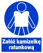Akcesoria BHP - Zno-31 Znak Bhp Nakazu- Załóż Kamizelkę Ratunkową - miniaturka - grafika 1