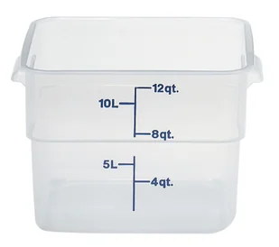 Przezroczysty pojemnik polipropylenowy na żywność CamSquare, Cambro, 11,4 l, 11,4L 256x310x(H)210mm - Akcesoria gastronomiczne - miniaturka - grafika 1